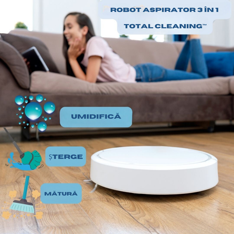 Robot Aspirator 3 în 1 | Total Cleaning™